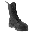 Herald ACS Black Steel Toe Safety Boots - Goodyear Welted Air Cushioned Work Boots for Men & Women