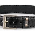 Python leather belt