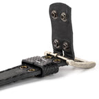 Python leather belt