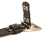 Python leather belt