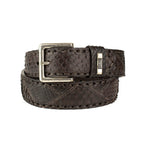 Python leather belt