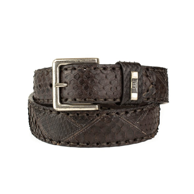 PYTHON LEATHER BELT