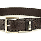 Python leather belt