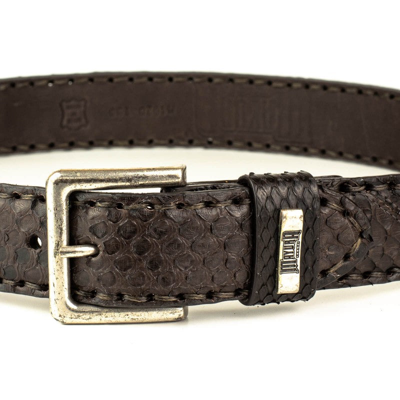 PYTHON LEATHER BELT