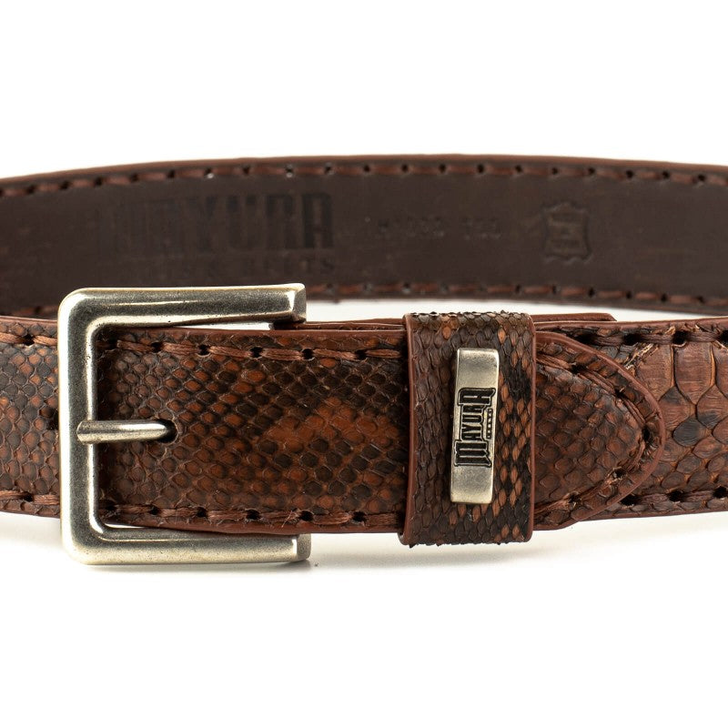 PYTHON LEATHER BELT