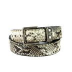 Python leather belt