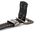 Python leather belt