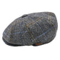 Checked Pattern Newsboy Cap