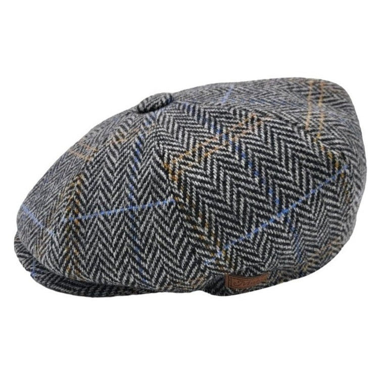 Checked Pattern Newsboy Cap