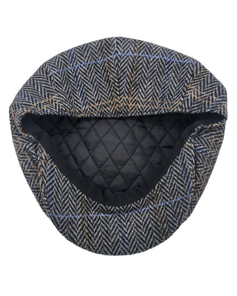 Checked Pattern Newsboy Cap