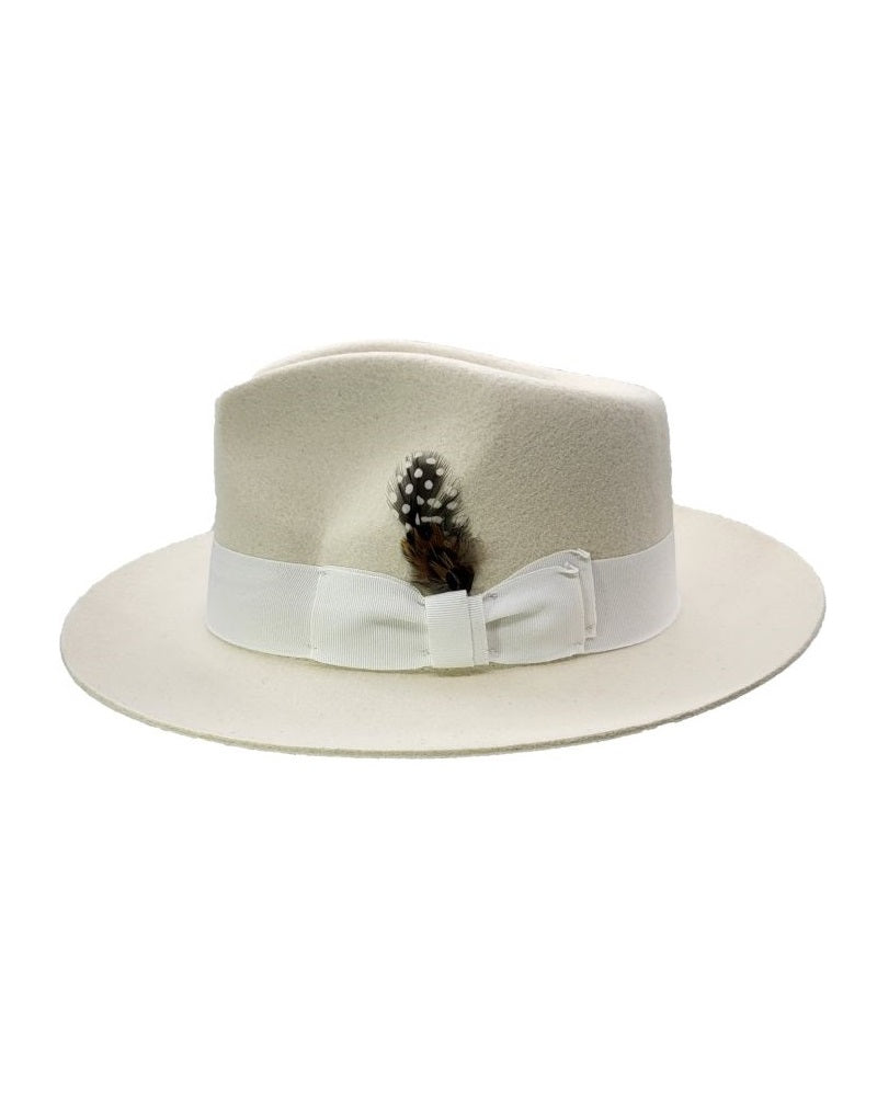 CLASSIC STIFF BRIM FEDORA HAT