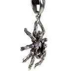 SILVER PENDANT CRYSTAL SPIDER