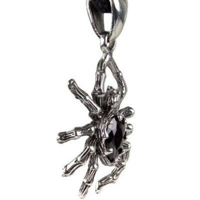 SILVER PENDANT CRYSTAL SPIDER