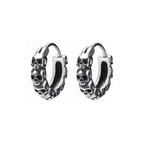 STEEL EARRINGS SKULLS