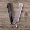 Folding Comb Greaser's Finest - Stainless Steel with Bottle Opener