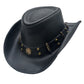 GENUINE BLACK LEATHER HAT