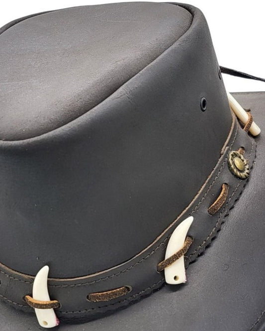 GENUINE LEATHER HAT FANGS