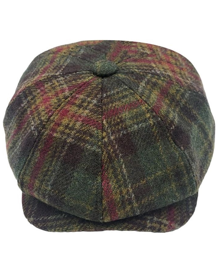 CHECKED NEWSBOY CAP