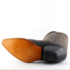 Premium Buffalo Brown Leather Western Cowboy Boots Handcrafted in Mexico