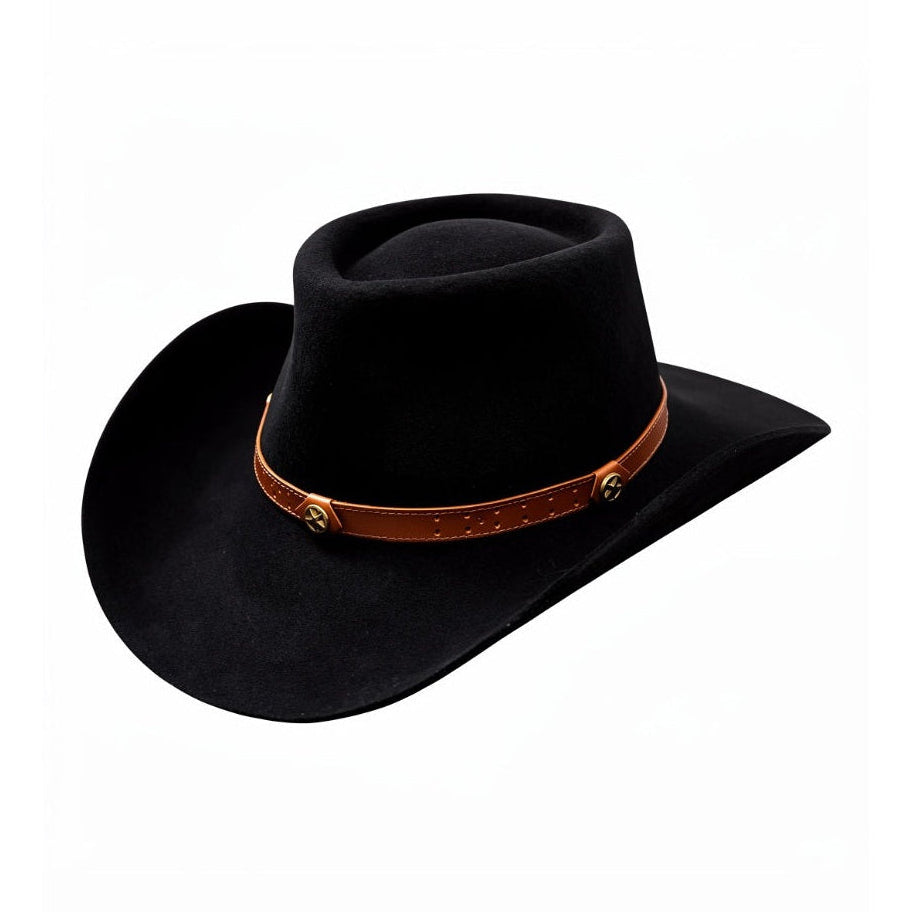 Jack — Handmade Western Cowboy Hat in 100% Stiff Wool Felt by Hatson