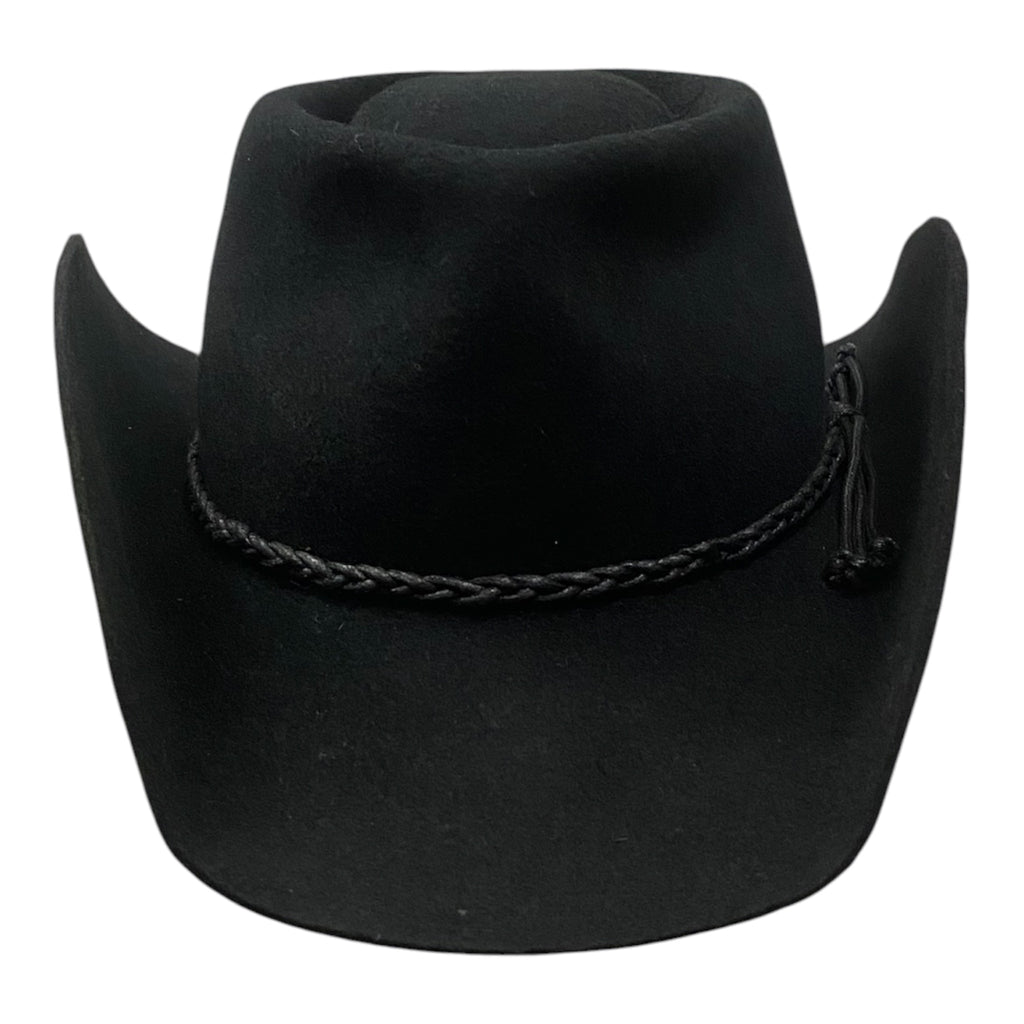 Western Wool Felt handmade Hat Thunder - Black Cowboy Hat