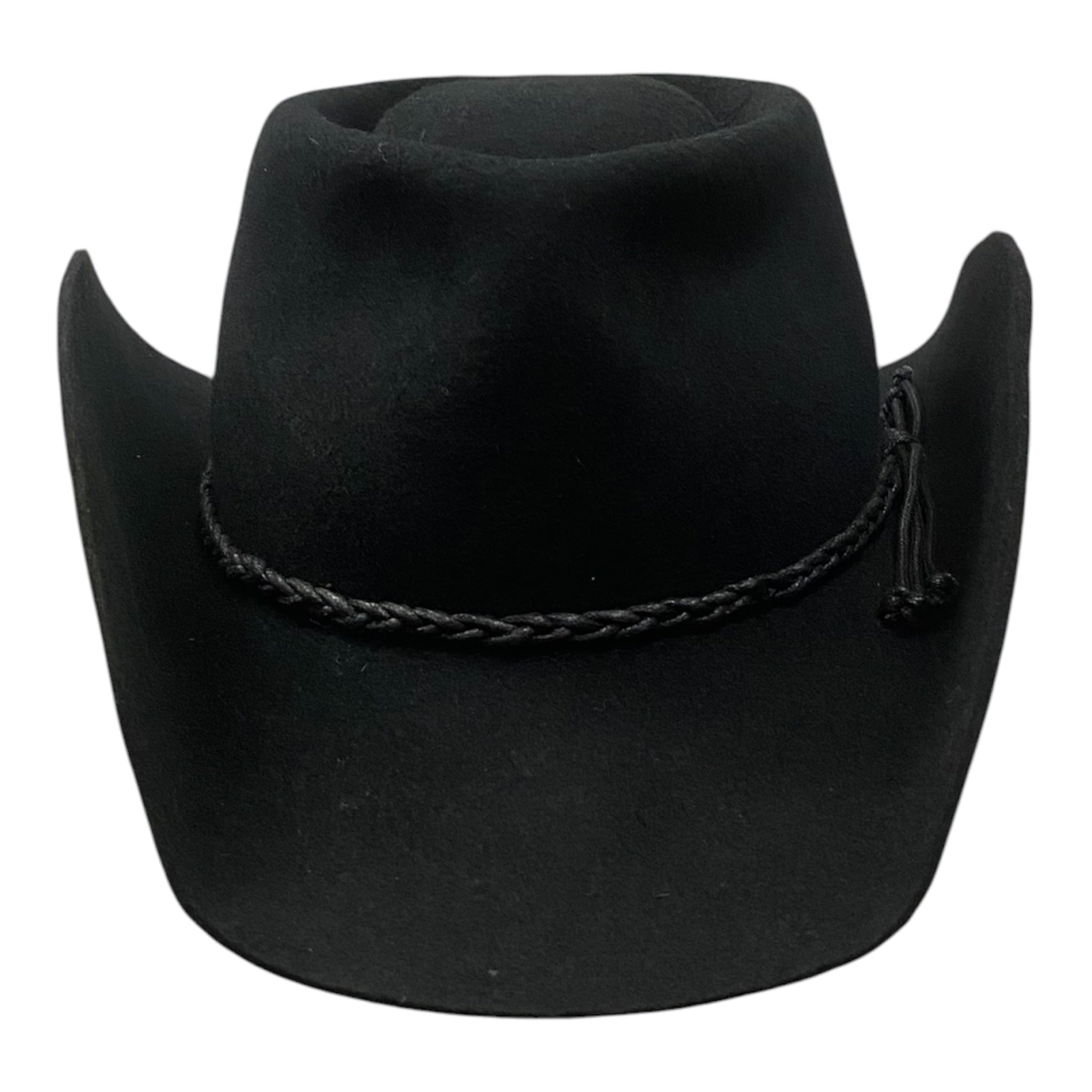 Western Wool Felt handmade Hat Thunder - Black Cowboy Hat
