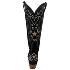 High Black Suede Women's Western Boots – My Star