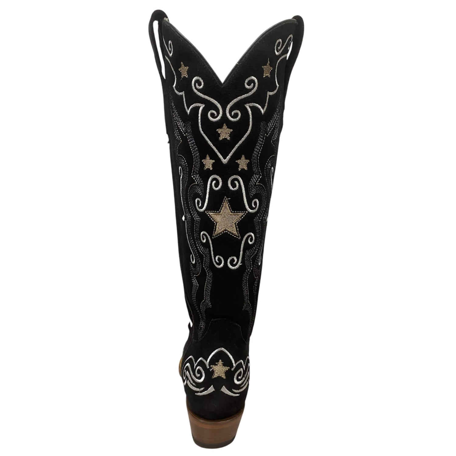 High Black Suede Women's Western Boots – My Star