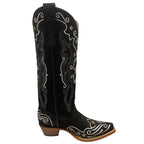 High Black Suede Women's Western Boots – My Star