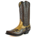 Men's Classic 1935 Python Cowboy Boots - Handmade Goodyear Welt Western Boots