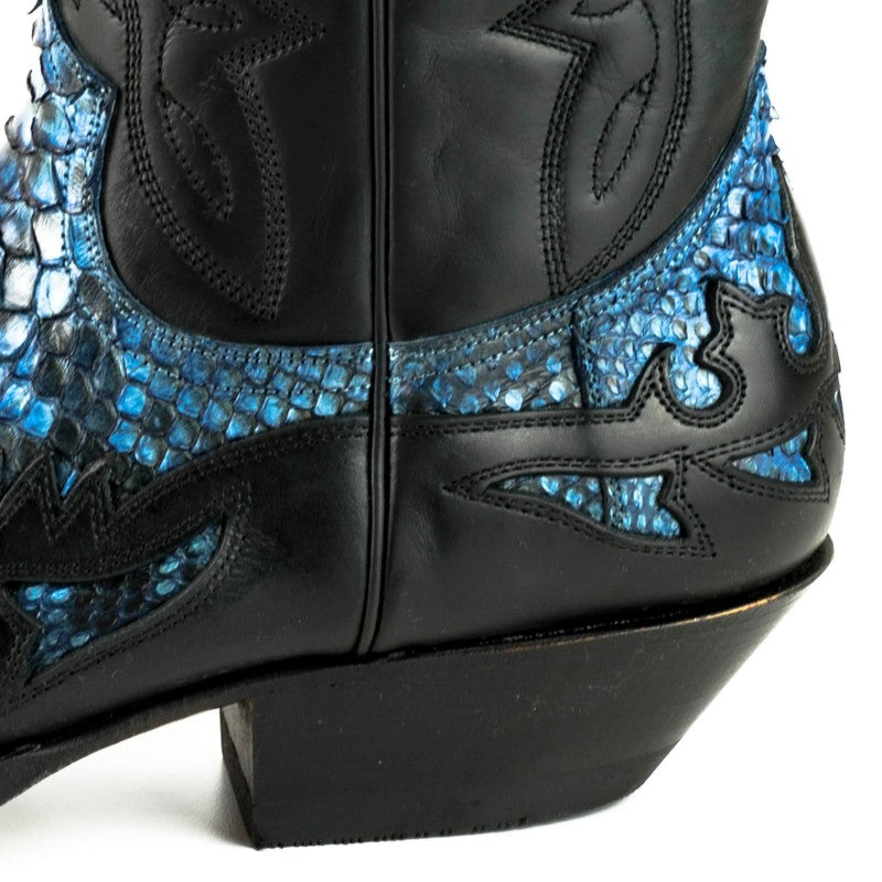 COWBOY BOOTS MEX cow and python leather