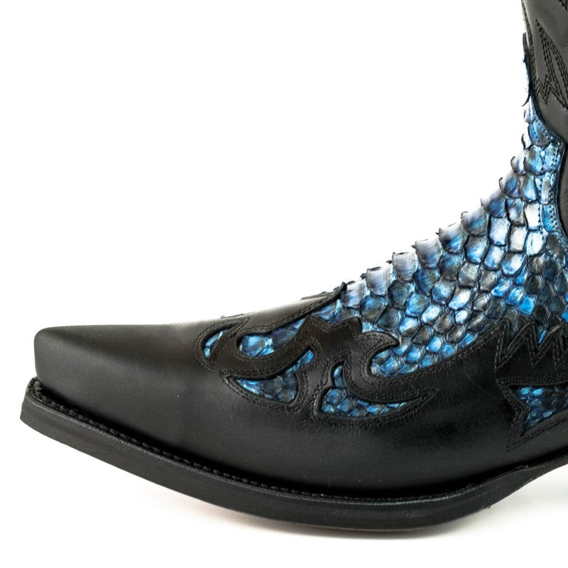 COWBOY BOOTS MEX cow and python leather