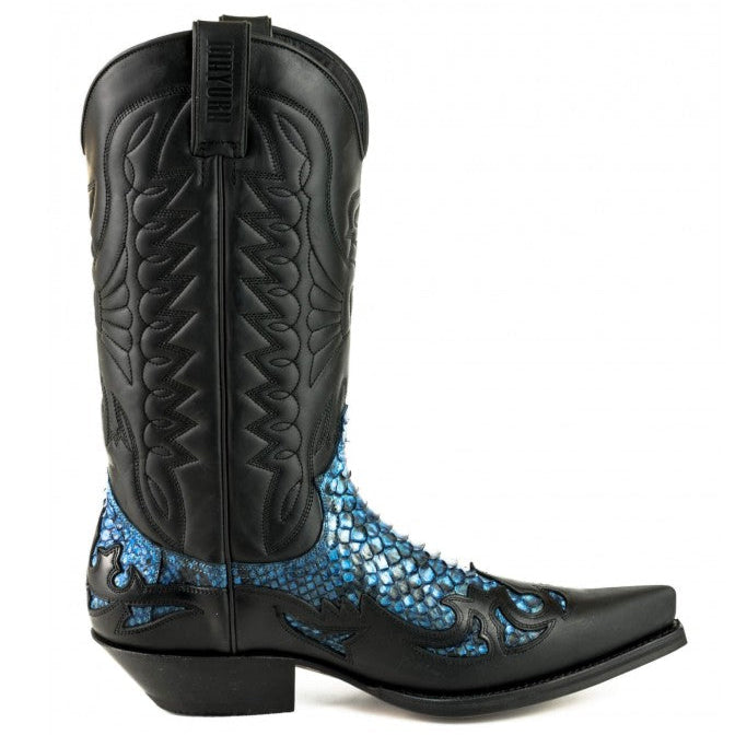 COWBOY BOOTS MEX cow and python leather