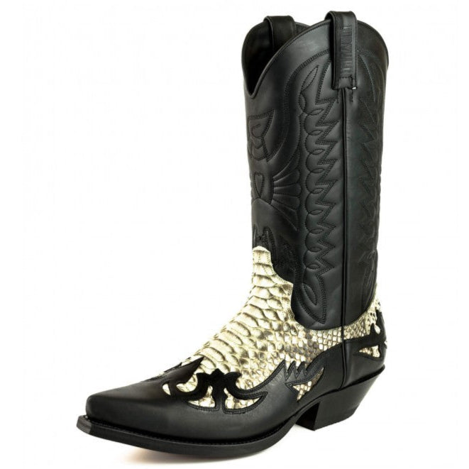 COWBOY BOOTS MEX cow and python leather