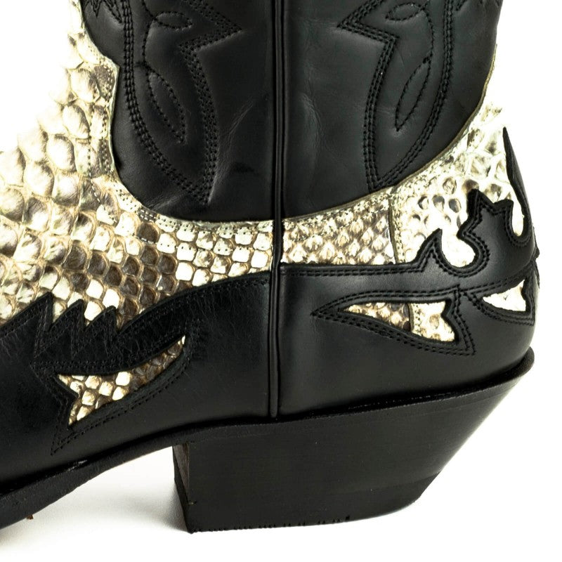 COWBOY BOOTS MEX cow and python leather