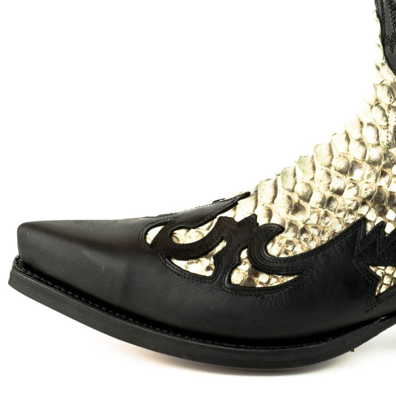 COWBOY BOOTS MEX cow and python leather