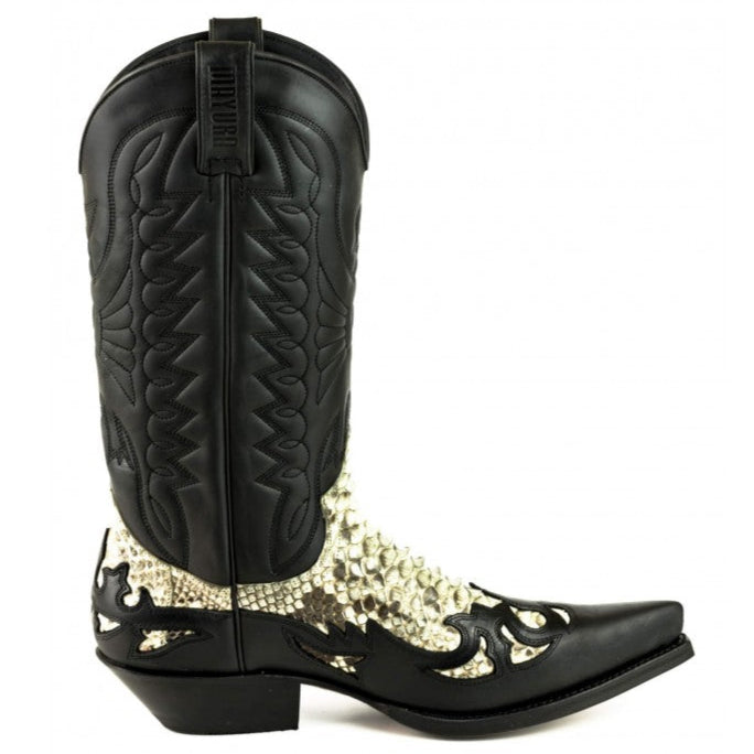 COWBOY BOOTS MEX cow and python leather