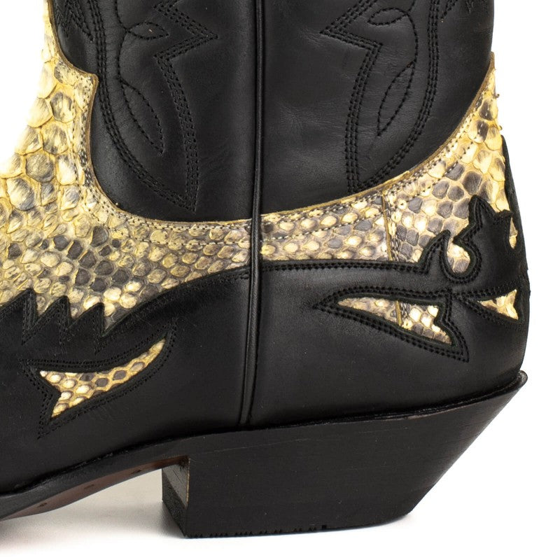 COWBOY BOOTS MEX cow and python leather