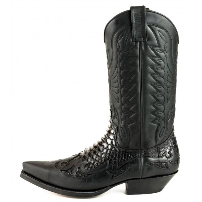 COWBOY BOOTS MEX cow and python leather