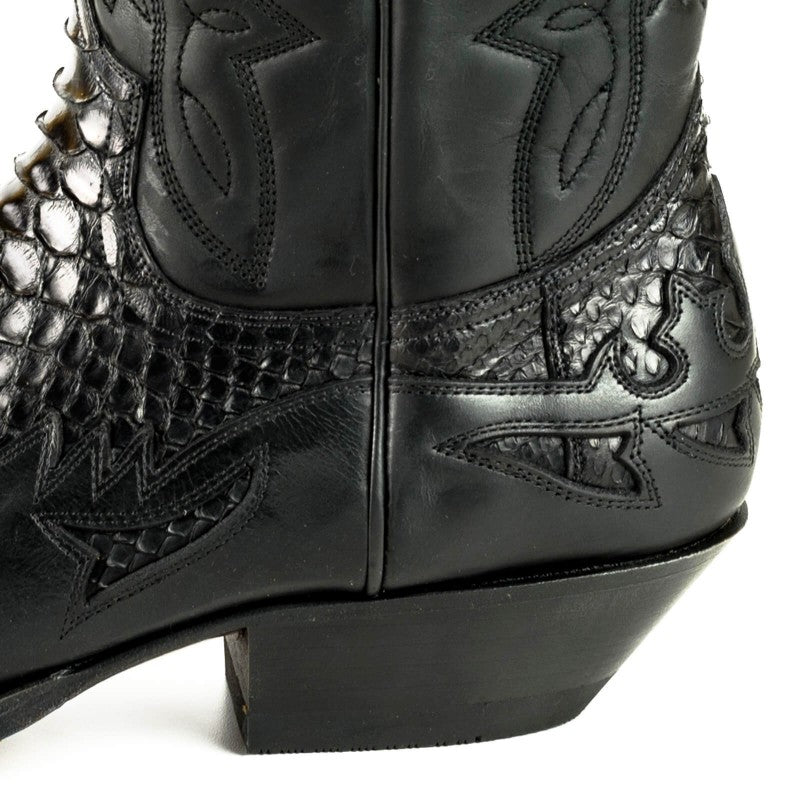 COWBOY BOOTS MEX cow and python leather