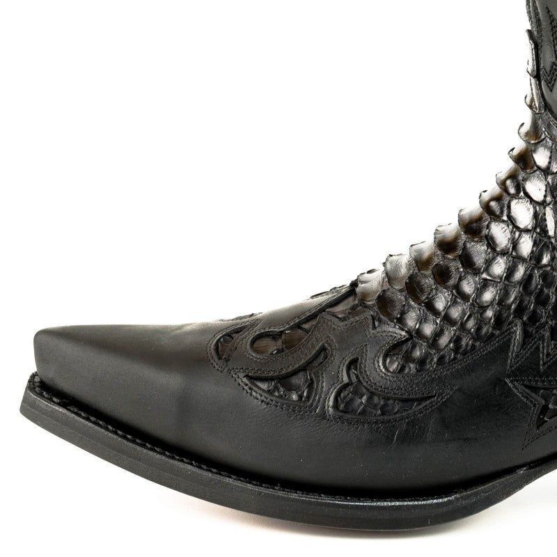 COWBOY BOOTS MEX cow and python leather
