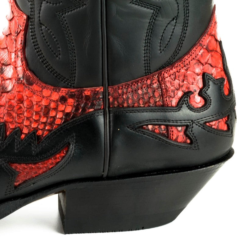COWBOY BOOTS MEX cow and python leather
