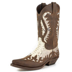 Men's Desert Cowboy Boots - Handmade Python Leather with Goodyear Welt