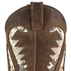 Men's Desert Cowboy Boots - Handmade Python Leather with Goodyear Welt