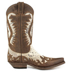 Men's Desert Cowboy Boots - Handmade Python Leather with Goodyear Welt