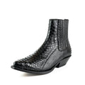 Men's Harrier M-50 Python Leather Ankle Boots - Goodyear Welted Chelsea Boots with Elastic Sides