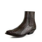 Men's Harrier M-50 Python Leather Ankle Boots - Goodyear Welted Chelsea Boots with Elastic Sides
