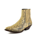 Men's Harrier M-50 Python Leather Ankle Boots - Goodyear Welted Chelsea Boots with Elastic Sides