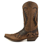 Men's Desert Cowboy Boots - Handmade Python Leather with Goodyear Welt