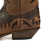 Men's Desert Cowboy Boots - Handmade Python Leather with Goodyear Welt